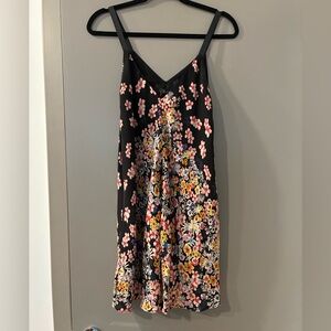 Dex Floral Mini V Neck Slip Dress